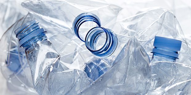 Utilization. Empty water bottle